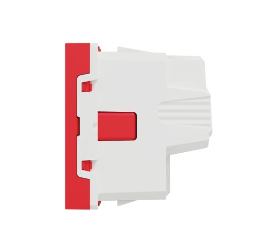 Контакт шуко с детска защита 2P+E 16A червен NU303703 main image