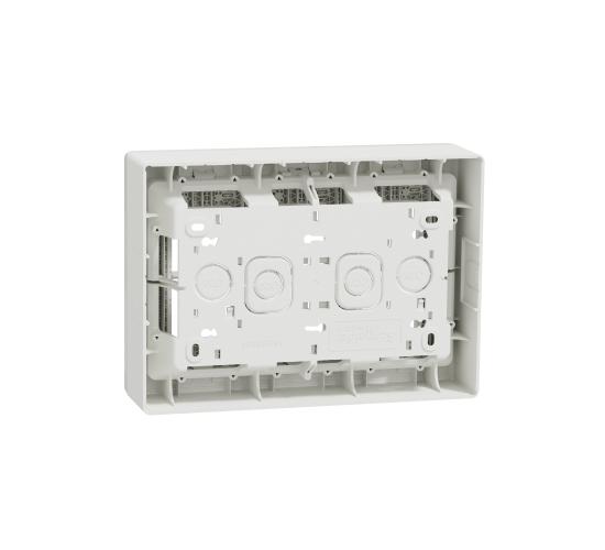 Инсталационна кутия 3 колони бяла открит монтаж main image
