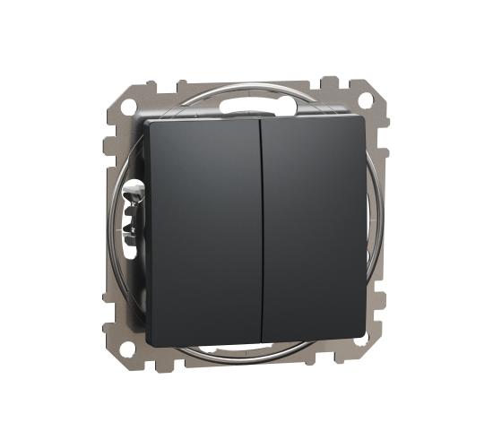 Девиаторен ключ двоен 10AX антрацит SEDNA SDD114108 main image