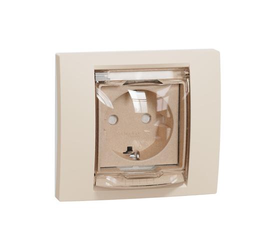 Контакт влагозащитен IP44 винтово свързване слонова кост NEW UNICA NU003744 main image