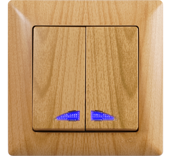 Ключ сериен светещ схема 5 Visage круша main image