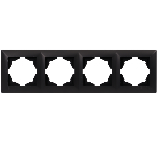 Рамка четворна Visage черна main image