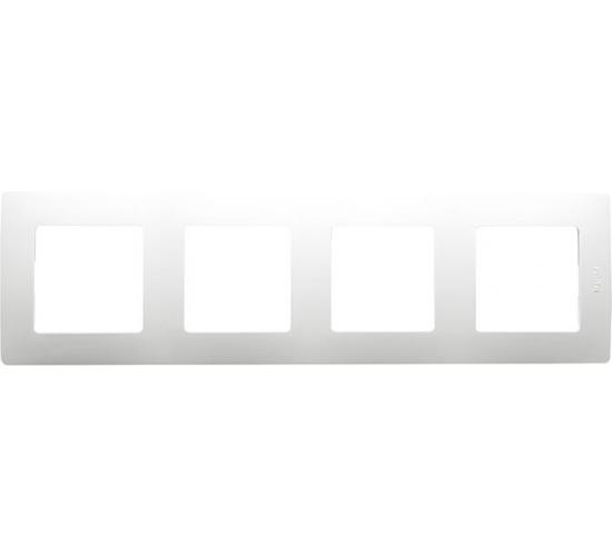 Рамка четворна NILOE бяла main image
