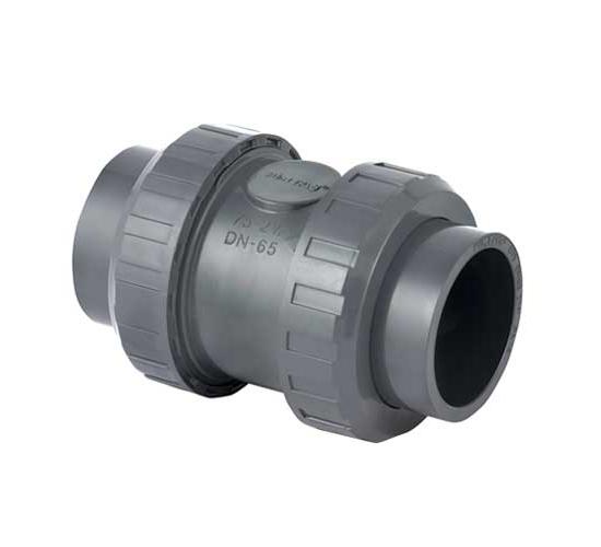 ПВЦ Възвратна клапа с пружина с два холендъра за лепене с вътрешна резба ф90 x 3" main image