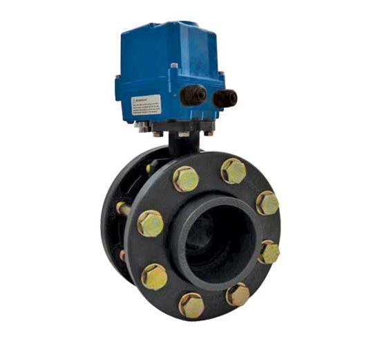 ПВЦ Кран бътерфлай със задвижка с фланци ф200 main image