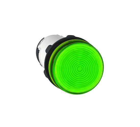 Сигнална лампа зелена леща за BA9s крушка 230 V с винтови клеми main image