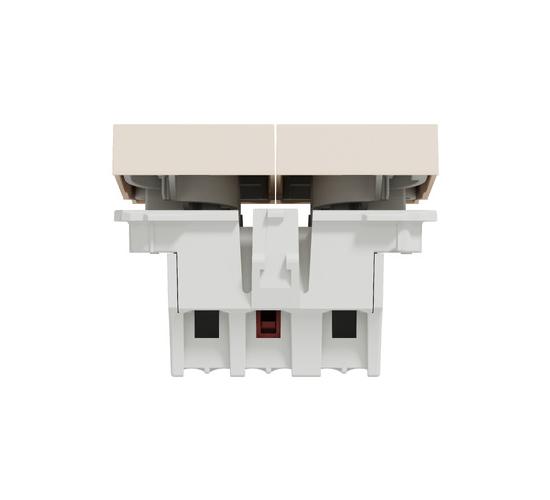 Сериен ключ 10А двумодулен слонова кост New Unica NU321144 main image