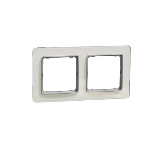 Двойна декоративна рамка стъклена бяла SDD360802 main image