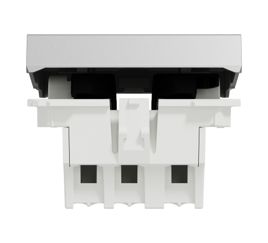 Единичен ключ схема1  10А  2модулен алуминий NU320130 main image