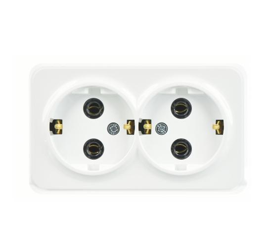 Kонтакт гюнсан двоен открит бял main image