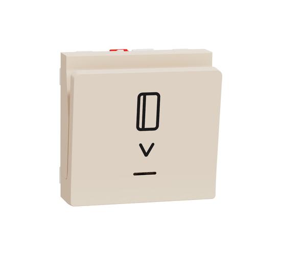 Ключ карта NO/NC 10А 2 модулна слонова кост main image