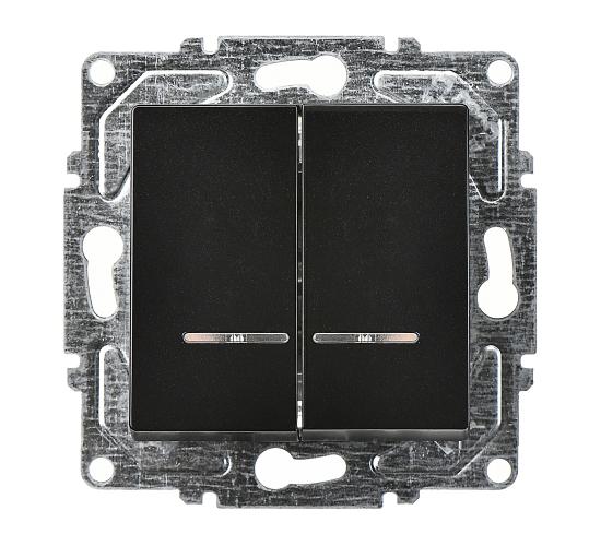 Ключ Егона двоен светещ черен механизъм main image