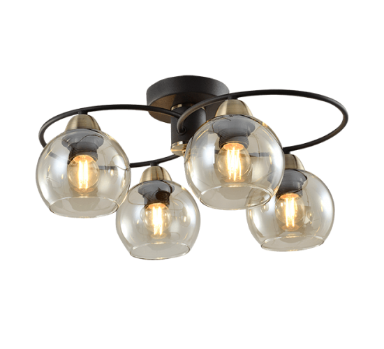 Полилей JAY 6xE27 черен бронз main image