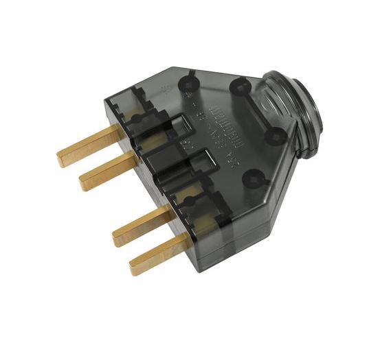 Щепсел трифазен 25А прозрачен Мелоплам main image