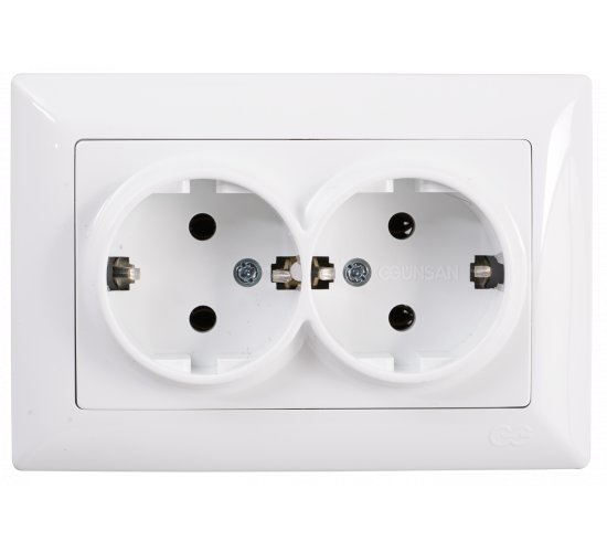 Контакт двоен Visage бял main image