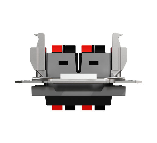 Двойна розетка за високоговорител,антрацит Asfora EPH5700171 main image