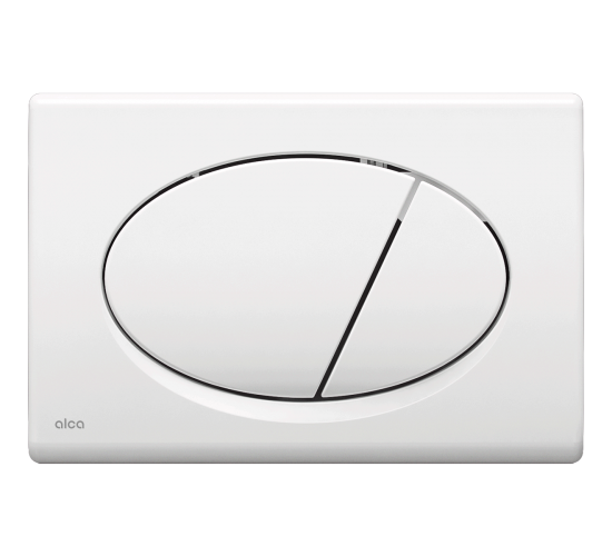 Бутон за вградени структури бял овал Alca main image