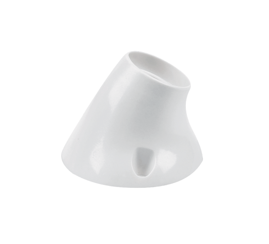 Наклонена фасунга стенна Е27 бяла PVC main image