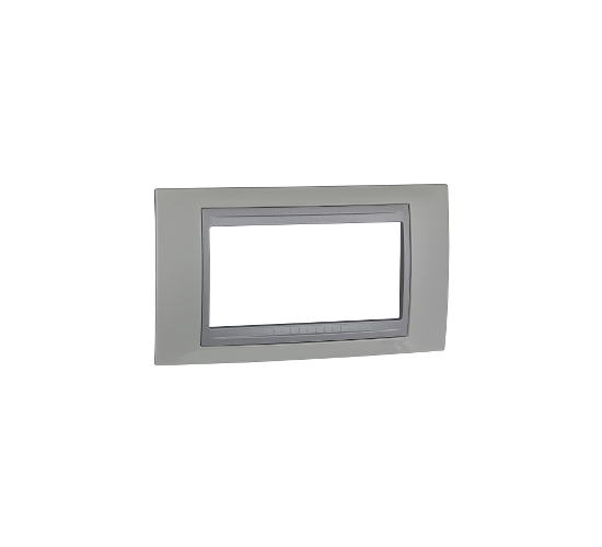 Рамка 4 модула Unica Top перла/алуминий main image