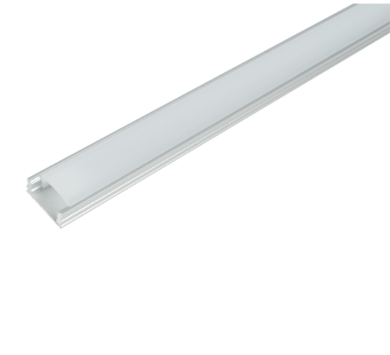 Алуминиев профил с матиран разсейвател 1 метър за открит монтаж main image