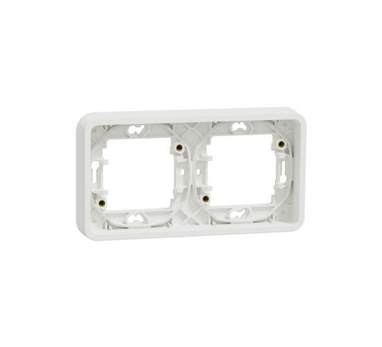 Mureva двойна хоризонтална рамка за скрит монтаж бял MUR39101 main image