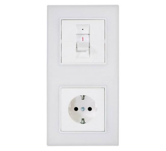 Бойлерно табло двойно за скрит монтаж, Лабео 25+16А 250V, бяло Атра main image