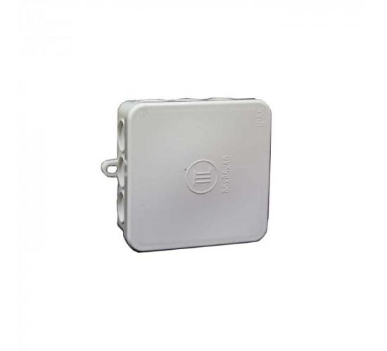 Разклонителна кутия открит монтаж 85ммх85ммх40мм бяла лукс main image