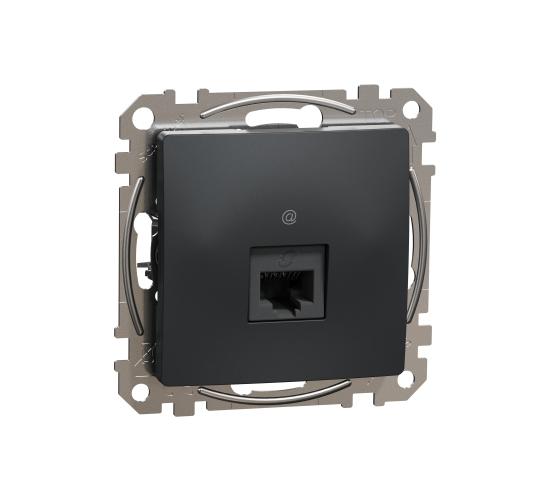 Компютърна розетка CAT 5 UTP Sedna RJ45 анрацит SDD114451 main image