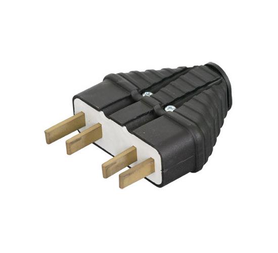 Щепсел трифазен гумен 3х25А main image