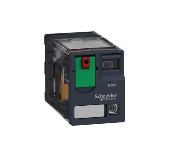 Миниатюрно реле с основа, Harmony, 6A, 4CO, заключващ се тест бутон, 48V AC main image