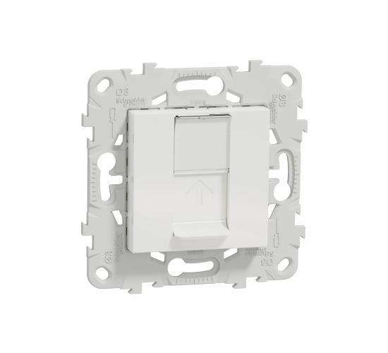 Компютърна розетка RJ45 cat.5 UTP с монтажна рамка бял NU541118 main image