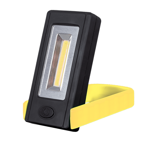 ФЕНЕР E-5542 С ВЪРТЯЩА СТОЙКА 3W COB ЖЪЛТ main image
