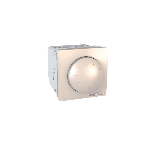 Ротативен ключ димер 0.2А 250VAC 400W за луминисцентни лампи двумодулен механизъм Unica слонова кост main image