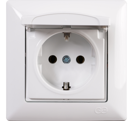 Контакт с капак Visage бял main image