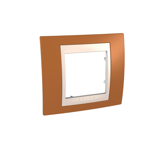 Рамка единична Unica оранжева/слонова кост ДО ИЗЧЕРПВАНЕ НА КОЛИЧЕСТВАТА main image