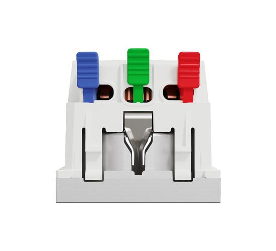 Единичен контакт шуко 2P+E  16A 250V безвинтово свързване алуминий NU305730 main image