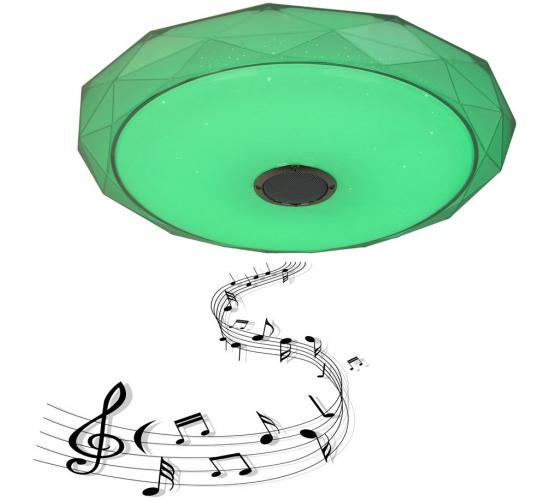 LED плафон музикален RGB с дистанционно управление и Bluetooth 72W 3000 - 6000K main image