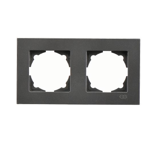 Рамка Егона двойна тъмно сива main image