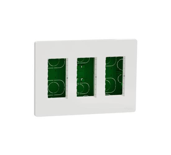 Инсталационна кутия за вграждане 3 колони бяла main image