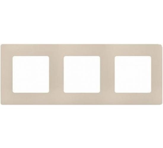 Рамка тройна NILOE крем main image