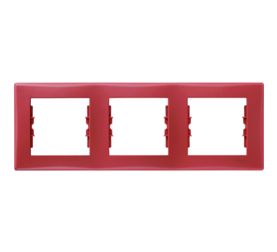 Рамка тройна червена OLD SERIES SDN5800541 Разпродажба main image