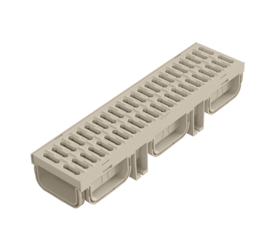 Канал отводнителен 130мм/95мм с пластмасова решетка 0.5 метрa main image