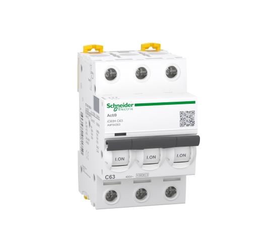 Автоматичен прекъсвач Acti9 3P 63A крива C 400V  7.5 kA main image