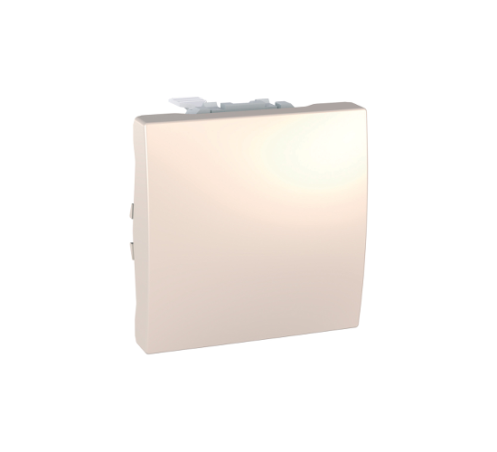 Ключ лихт бутон, 10A  двумодулен механизъм Unica слонова кост ДО ИЗЧЕРПВАНЕ НА НАЛИЧНОСТИТЕ main image