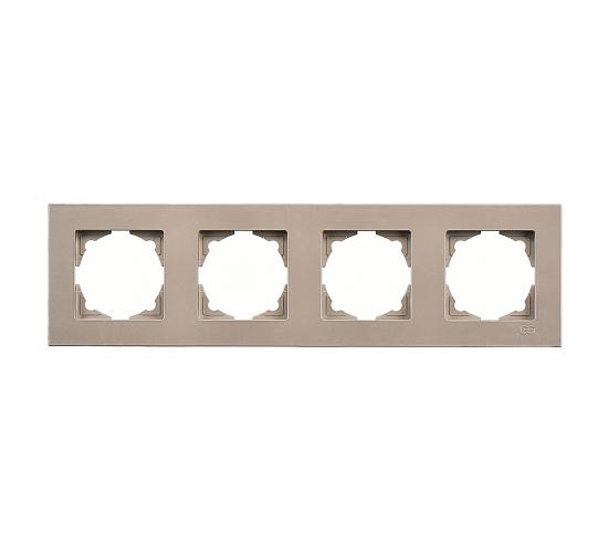 Рамка Егона четворна бежова main image