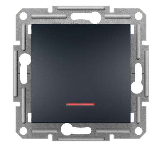 Ключ девиаторен схема 6 Asfora антрацит светещ main image