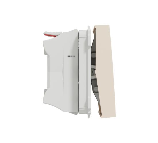 Сериен ключ 10А двумодулен слонова кост New Unica NU321144 main image