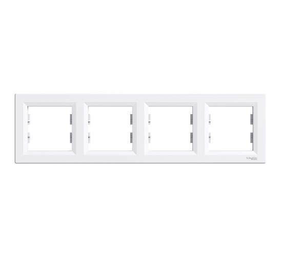 Рамка четворна хоризонтална Asfora бялa main image