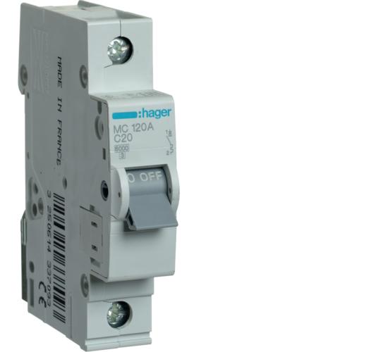 Автоматичен прекъсвач 1P,40A, крива C, 230V, 6kA main image