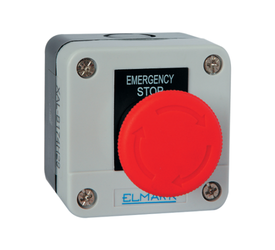 Авариен бутон EL1-B174 1НЗ IP44 червен main image